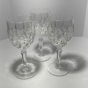 Gorham Lady Anne Crystal Wine glasses set of 3